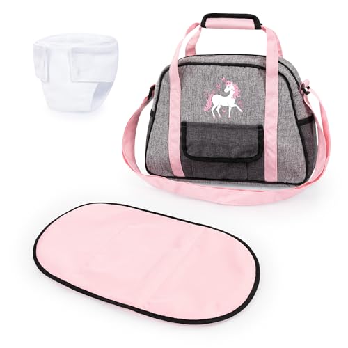 Bayer Design 69033AB Wickeltasche für Puppen, Wickelunterlage, Stoffwindel, Puppenzubehör von Bayer Design