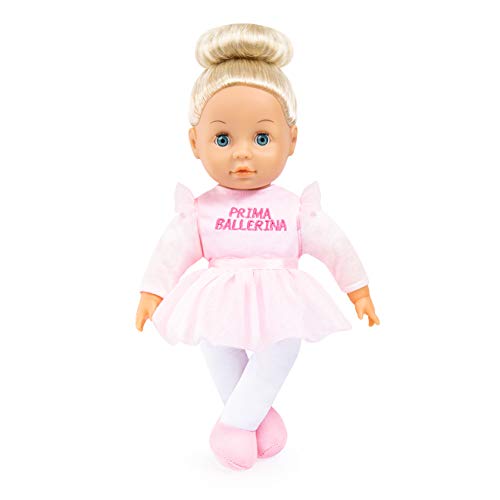 Bayer Design Puppe mit Haaren, Musik, Ballerina, interaktiv, mit weichem Körper, mit Schlafaugen, rosa, 33 cm, 0,43 kg von Bayer Design