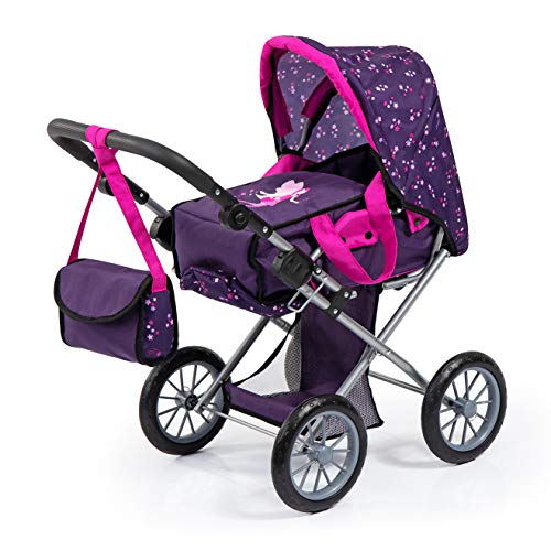 Bayer Design Kombi Puppenwagen City Star, mit herausnehmbarer Tragetasche und Umhängetasche, höhenverstellbar, wandelbar als Jogger, für Puppen bis 46cm von Bayer Design