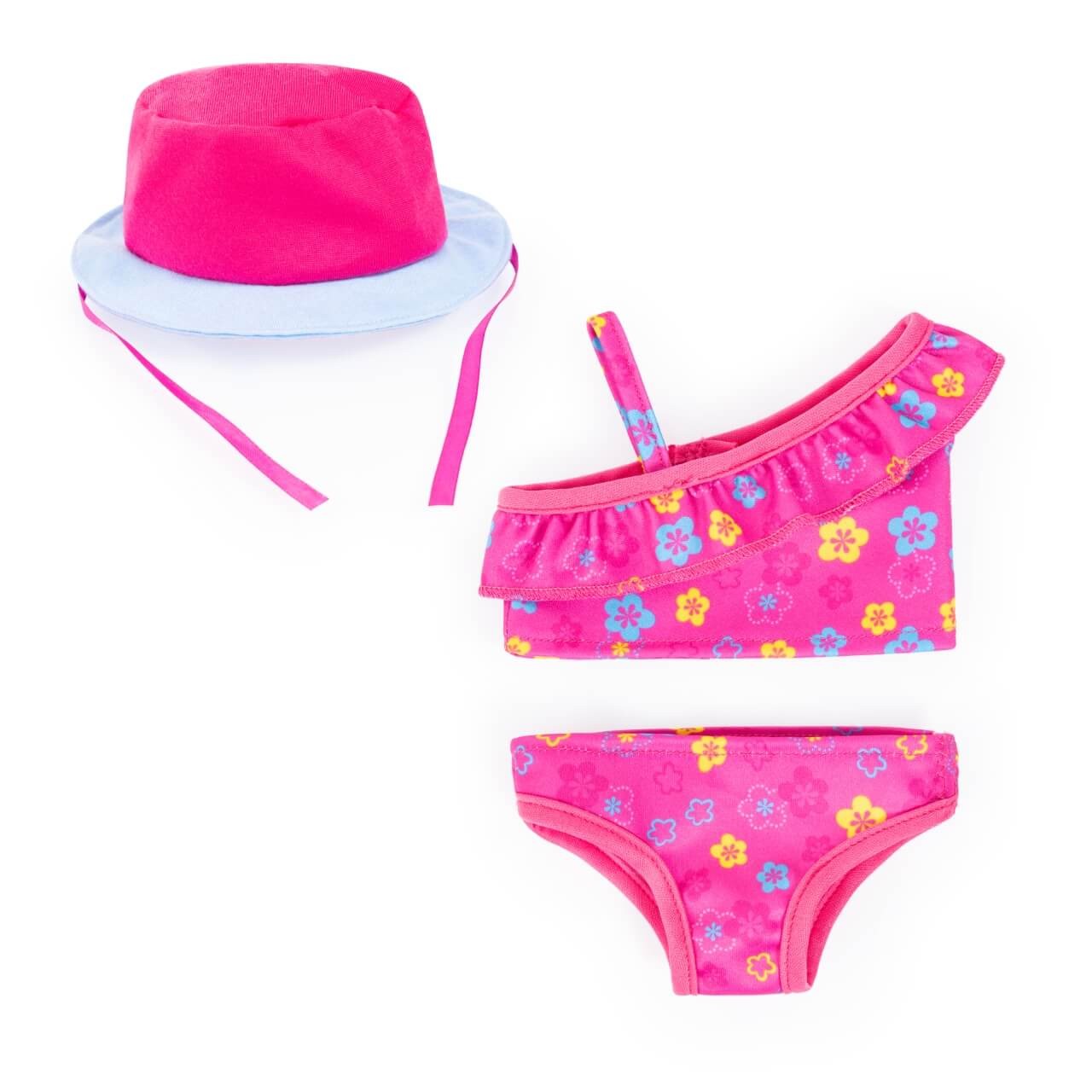 Bikini mit Sonnenhut für Puppen 38-42cm von Bayer Design