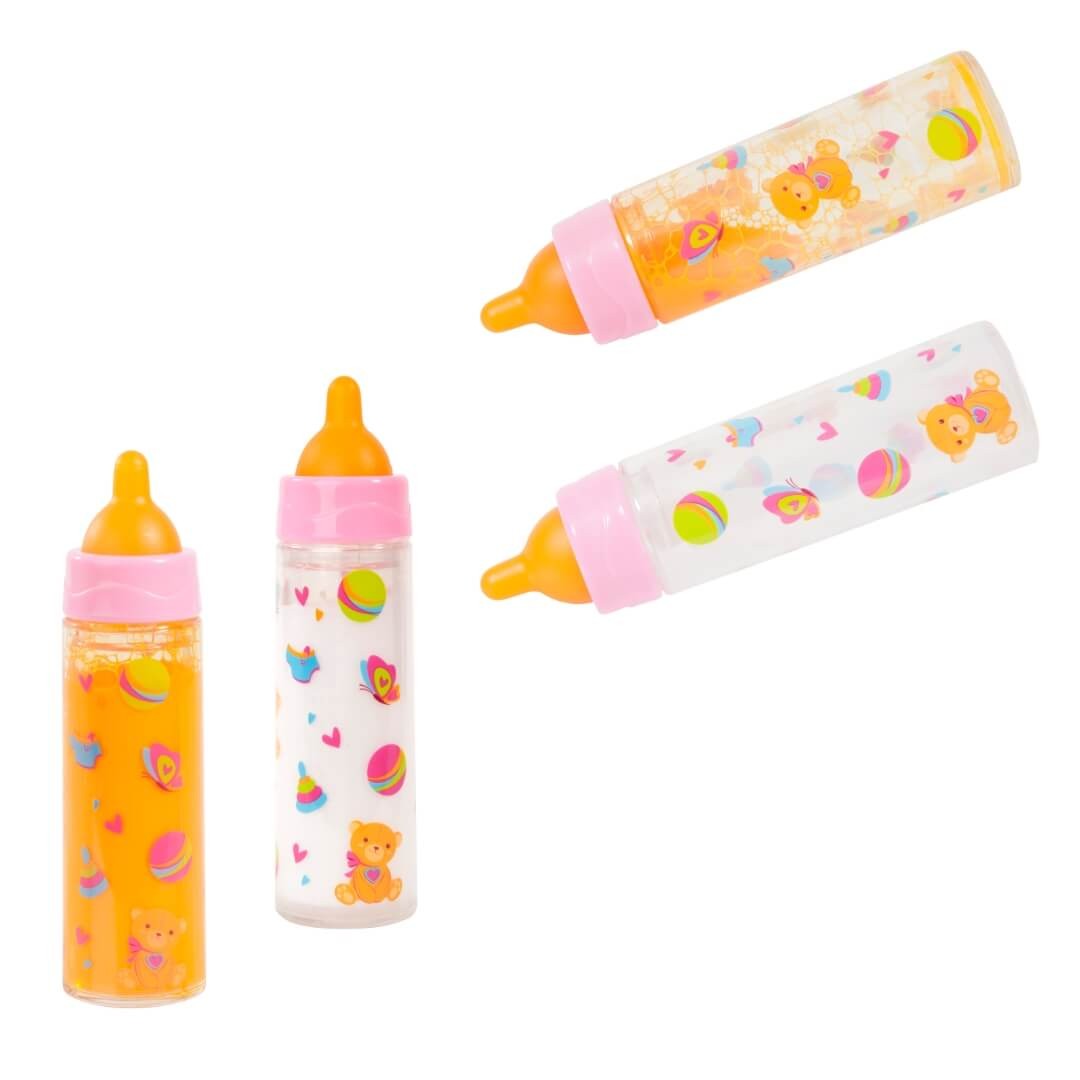 Fläschchen Magic Bottle-Set, Milch und Orangensaft von Bayer Design