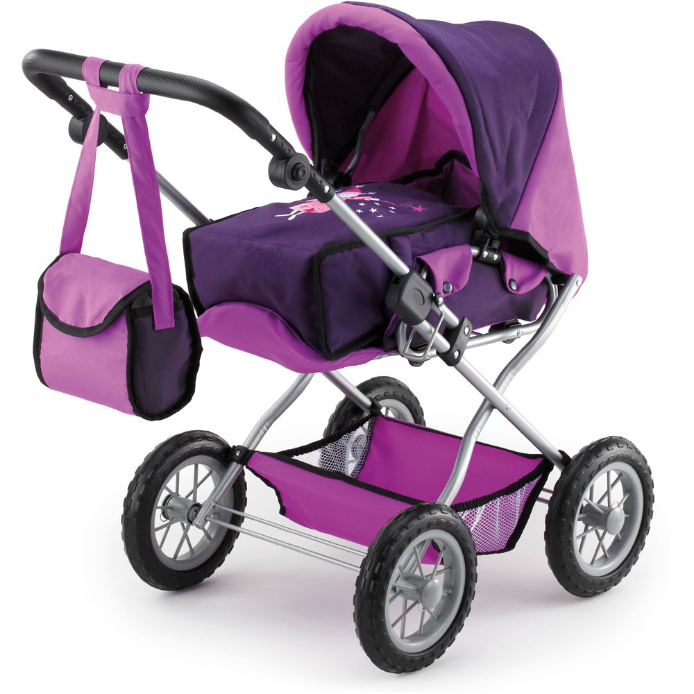 Kombi-Puppenwagen Grande, Set mit Reisebett Farbe lila Kombi-Puppenwagen Grande, Set mit Reisebett Farbe lila von Bayer Design