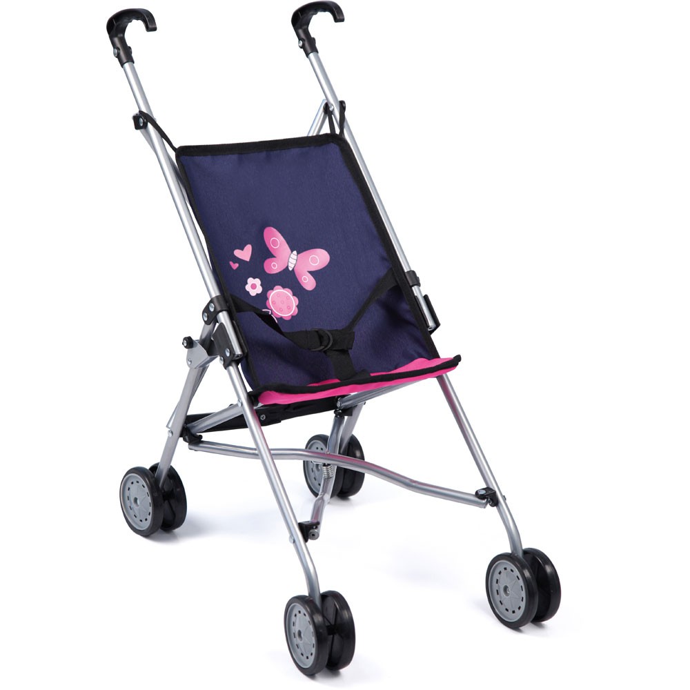 Puppenbuggy, blau/pink von Bayer Design