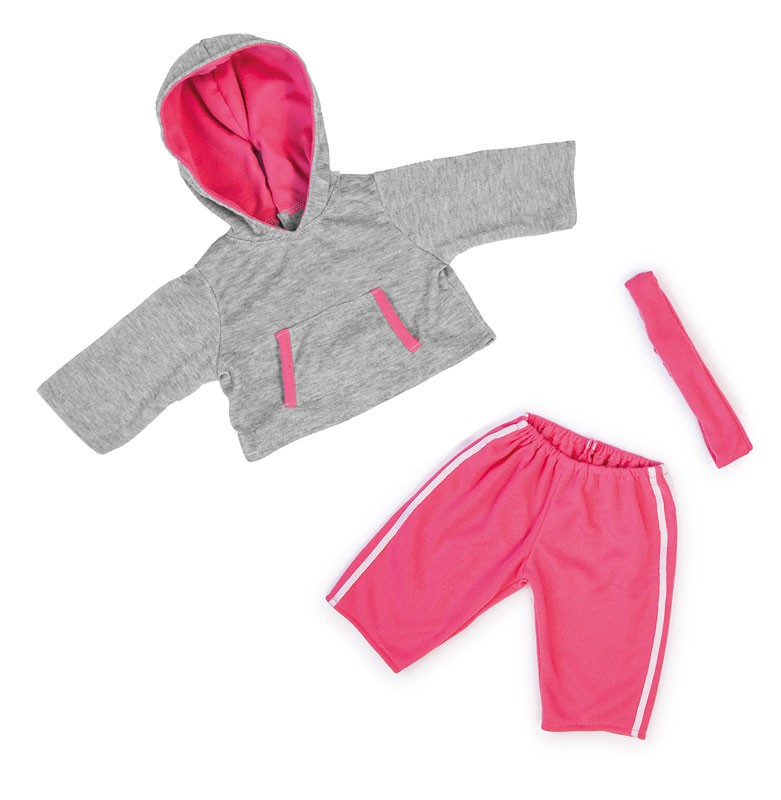 Puppenmode - Sportoutfit, pink von Bayer Design