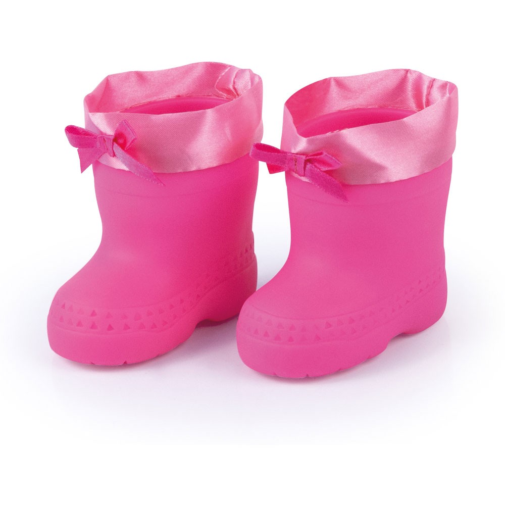 Puppenschuhe - Regenstiefel pink von Bayer Design