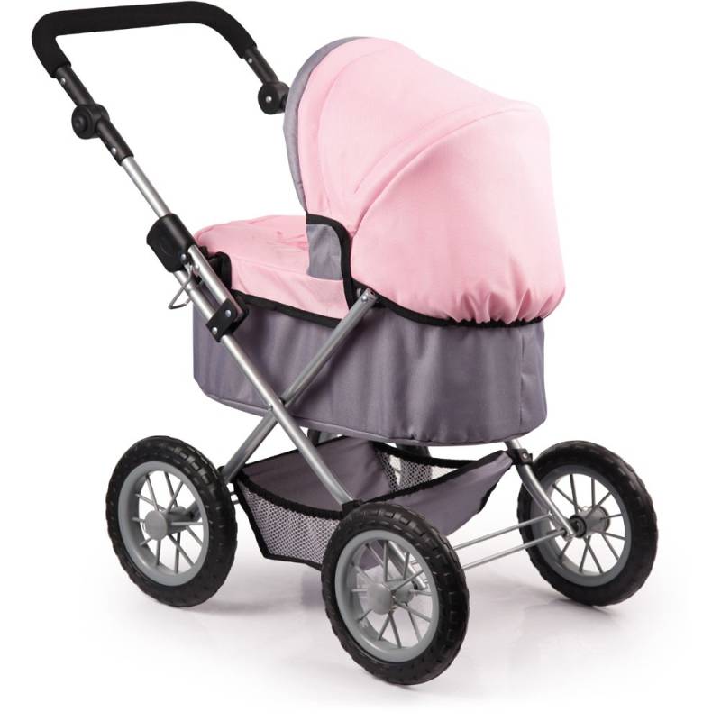 Puppenwagen Trendy Farbe grau/rosa von Bayer Design