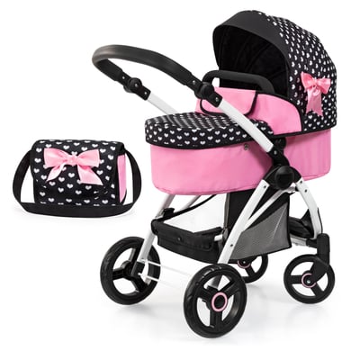 bayer Design Kombi-Puppenwagen City Max, schwarz/pink von Bayer