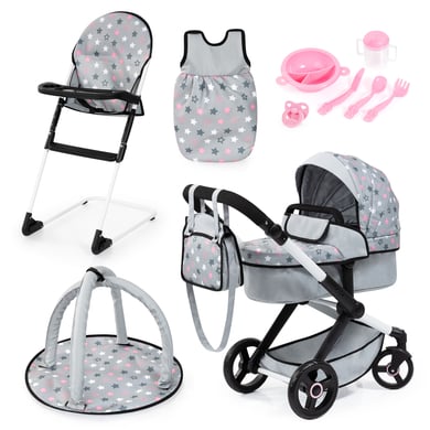 bayer Design Kombi-Puppenwagen Xeo Deluxe Set, grau von Bayer