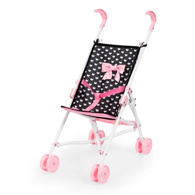 bayer Design Puppen-Buggy, schwarz/pink von Bayer