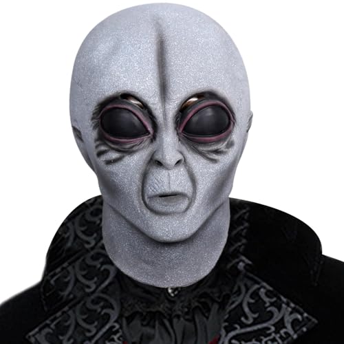 Alien-Maske - Alien-Gesichtsmaske | Vollkopfmaske aus Alien | Alien-Kopf-Zubehör, Alien-Halloween-Maske, realistisches Kopfzubehör für Halloween Alien-Maske - Alien-Gesichtsmaske | Vollkopfmaske aus Alien | Alien-Kopf-Zubehör, Alien-Halloween-Maske, realistisches Kopfzubehör für Halloween von Bbbabeslk
