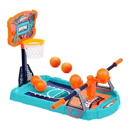 Basketball-Brettspiel – Tisch-Basketball-Spielspielzeug | ABS-Desktop-Bounce-Basketballspiel | Interaktives Desktop-Einzelspieler-Basketballspielzeug, Feinmotorikspielzeug für Kinder und Erwachsene von Bbbabeslk