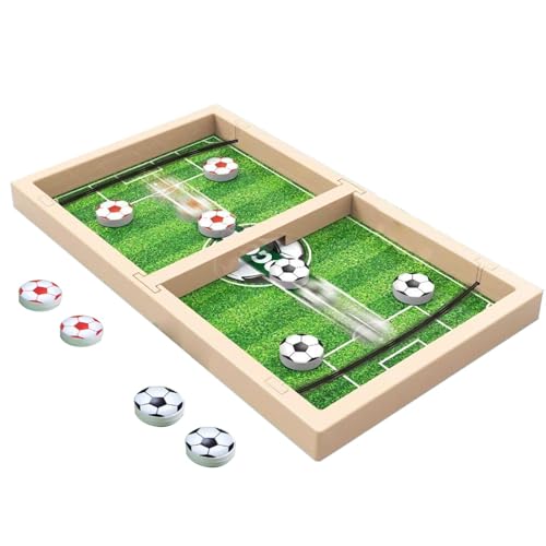 Kleines Fußball-Tischspiel – Tischfußball-Tisch-Puzzle-Spielzeug | Auswurfspielzeug Brettspiel Sport Indoor-Spiel | Tragbares Familien-Score-Spiel, pädagogisches interaktives Spiel für Kinder und Erwa von Bbbabeslk