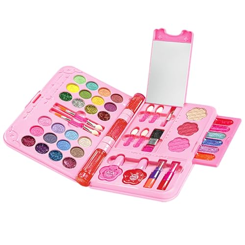 Make-up-Sets für Kinder - Kosmetik-Beauty-Sets für Kinder | Make-up-Mädchen-Spielzeug für kleine Mädchen, Prinzessin, milde Kinder, Prinzessin, Rollenspiele, Spielzeug für über 3 Jahre alte Kinder, Ki von Bbbabeslk