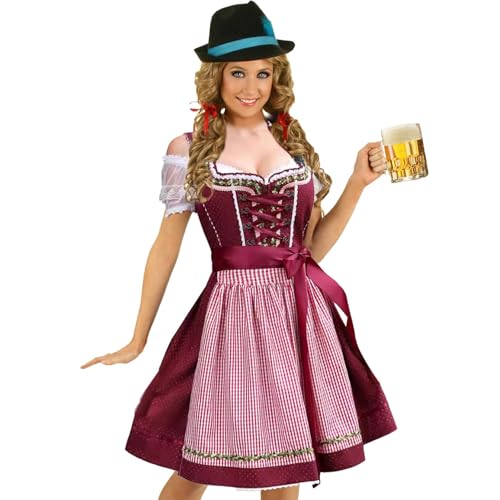 Oktoberfest Kostüm Damen - Oktoberfest Outfits Damen | Deutsches Outfit Damen Traditionelles Oktoberfest Kostüm, Bayerisches Kostüm Damen, Oktoberfest Dirndl Outfit, Bier Deutsches Outfit für Damen von Bbbabeslk