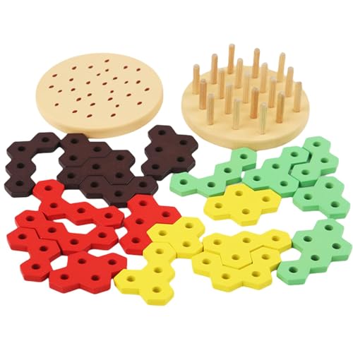 Stapelspielzeug für Kleinkinder, Sortierspielzeug für Kinder, Interaktive Stapelbausteine-Spiele für Jungen, Lernfähiges Familienbrettspiel, kreatives Vorschul-Puzzlespielzeug für Zuhause, Reisen und von Bbbabeslk