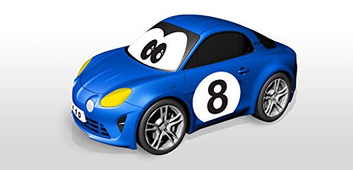 Bburago 92009 BBJUNIOR - Renault - Ma première Alpine A110 à Volant gyroscopique Spielzeugauto für Kinder, Blau von Bburago