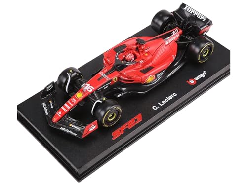 METERO SF-23#16 Charles Leclerc Formel 1 F1 Weltmeisterschaft (2023) mit Vitrine Formel Racing Serie 1/43 Druckguss Modellauto von Bburago 36835CL, Zh-3.7sj-27633 von WANGHUI