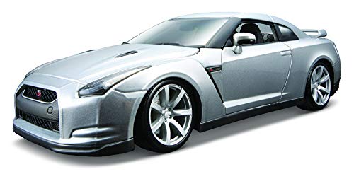 1/18 Burago Nissan GT-R 2009 Weiss, Silber von Bburago