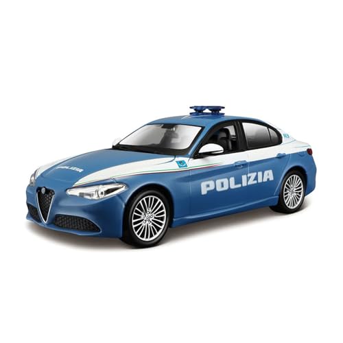 BBURAGO – Auto BBurago Polizei – Realistisches Auto im Maßstab 1:24 (zufällige Auswahl zwischen den verfügbaren Modellen), offizielles Lizenzprodukt für Polizei und Autohäuser, ab 3 Jahren von Bburago