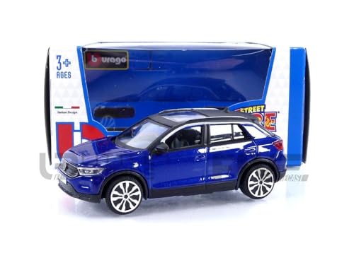 Bburago 1/43 30455BL Volkswagen T-ROC - 2021 Diecast Modellcar von Bburago