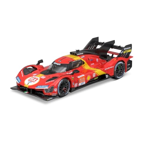 Bburago - 1/43 Ferrari Racing 499P LMH 2023#51 – Neuheit 2024: Tauchen Sie EIN in die Spannung der Rennen mit Dieser authentischen Nachbildung, die die Kraft und Geschwindigkeit des legendären #51 von Bburago