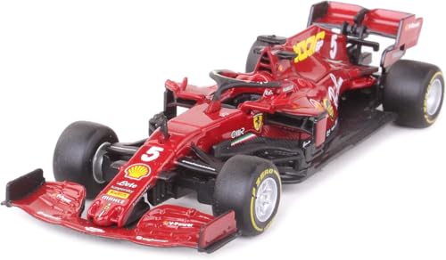 Bburago 1/43 - SF-24 für Scuderia Ferrari F1 Team SF24 Signature Druckguss Erwachsene Modellauto Display F1 GP 2024 Kollektion - #16 Charles Leclerc von Bburago