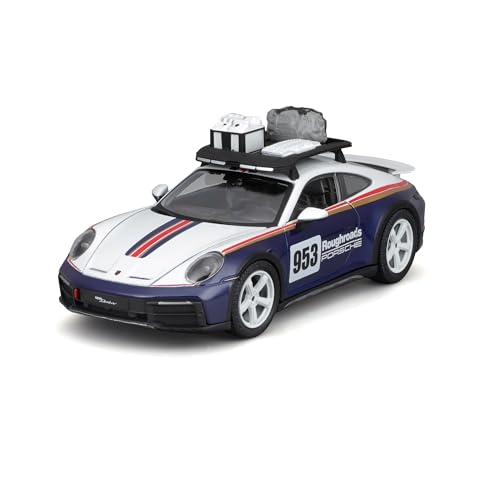 Bburago - 1:24 Racing - 2023 Porsche 911 Dakar - Neu 2024: Racing Fahrzeug Metall - Innendetails - Türen und Haube öffnen - Maßstab 1:24. von Bburago