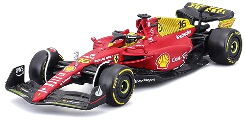 Burago 1:43 F1 2022 Ferrari F1-75 with Helmet Leclerc, Red von Bburago