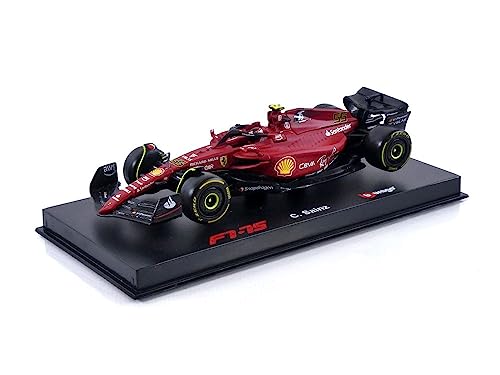 Bburago 1:43 F1 2022 Ferrari F1-75 with Helmet SAINZ, Assorted Colours von Bburago