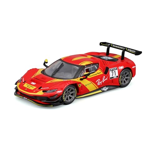 Bburago - 1:43 Ferrari Racing 296 GT3 2023 – Neuheit 2024: Fügen Sie Ihrer Sammlung das Ferrari Signature Metallauto im Maßstab 1:43 hinzu, das die Kraft und Eleganz des GT3 2023 einfängt von Bburago