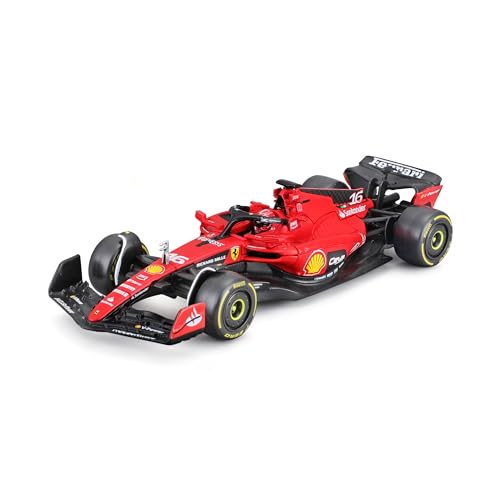 Bburago 1:43 SFR Ferrari F1 Team Race Car (2023) mit Fahrer - Leclerc #16 von Bburago