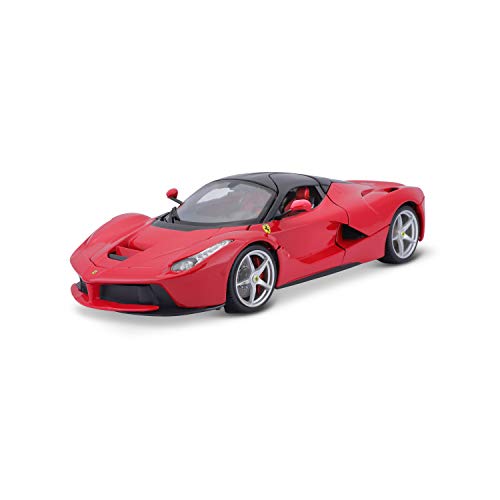 Bburago Ferrari LaFerrari: hochwertiges Modellauto im Maßstab 1:18, Ferrari Signature Edition, Kofferraum, Türen und Motorhaube zum Öffnen, lenkbar, 27 cm, rot (18-16901R) Bburago Ferrari LaFerrari: hochwertiges Modellauto im Maßstab 1:18, Ferrari Signature Edition, Kofferraum, Türen und Motorhaube zum Öffnen, lenkbar, 27 cm, rot (18-16901R) von Bburago