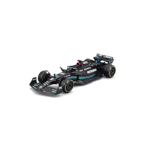 Bburago F1 Mercedes AMG W14 E(2023), Russell: Formel 1-Modellauto im Maßstab 1:43, George Russell, ab 3 Jahren (18-38080R) von Bburago