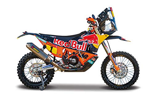 Bburago B18-51086 Bull 1:18 WRB Cycle-KTM 450 Rally Factory Edition 2019 (Rider: Toby Price), Orange von Bburago