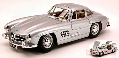 Bburago BURAGO BU22023S Mercedes 300 SL 1954 Silver 1:24 MODELLINO DIE CAST Model von Bburago