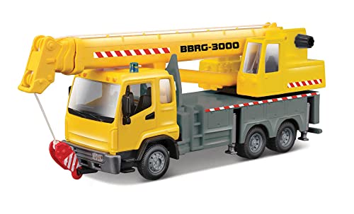 Bburago Die-Cast MUNICIPLE Construction Truck with Working Crane Colletible Model Toy - 1:50 Scale von Bburago