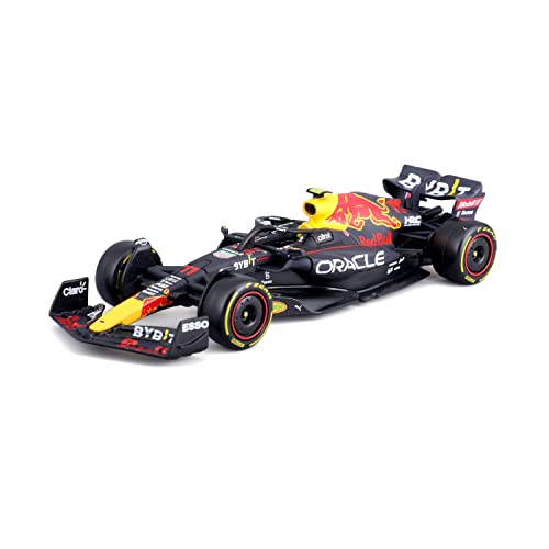 Bburago F1 Red Bull RB18 (2022): Modellauto im Maßstab 1:43, 1 Max Verstappen, Windowbox, blau (18-38061P) von Bburago