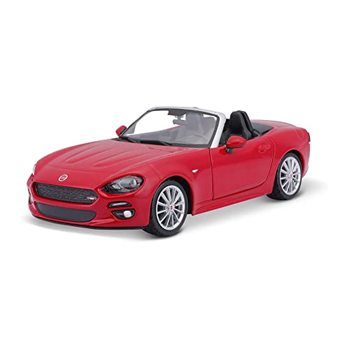 Bburago - FIAT 124 Spider - 2016 - 1/24 - Metall - Miniaturmodell Auto - Rot von Bburago