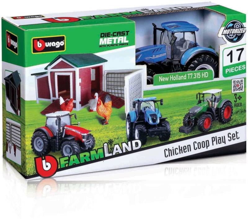 Bburago Farmland 1:43 Spielset Hühnerstall von Bburago