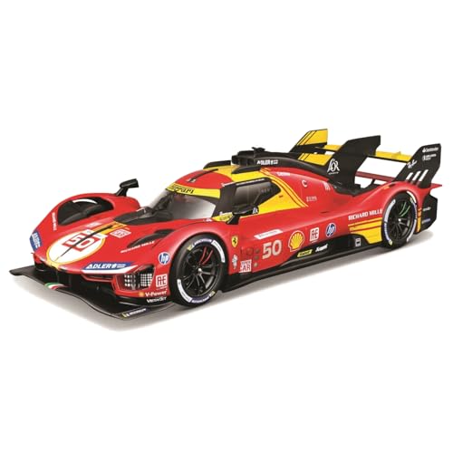 Bburago - Ferrari 499P LMH 24H Le Mans Champion 2024#50 Maßstab 1:18, Diecast-Replik des Siegers, Türen und Lenkung Beweglich, Ferrari-Lizenz, Alter 14+ Bburago - Ferrari 499P LMH 24H Le Mans Champion 2024#50 Maßstab 1:18, Diecast-Replik des Siegers, Türen und Lenkung Beweglich, Ferrari-Lizenz, Alter 14+ von Bburago