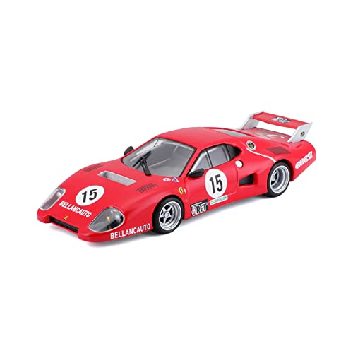 Bburago Ferrari LaFerrari: hochwertiges Modellauto im Maßstab 1:43, Ferrari Signature Edition, Hardcase, 10 cm, rot (18-36902), farblich Sortiert von Bburago