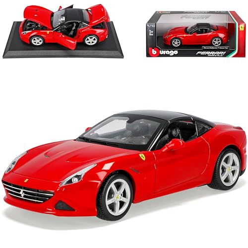 Bburago Ferrari California T Coupe Geschlossen Rot Ab 2015 1/18 Modell Auto von Bburago