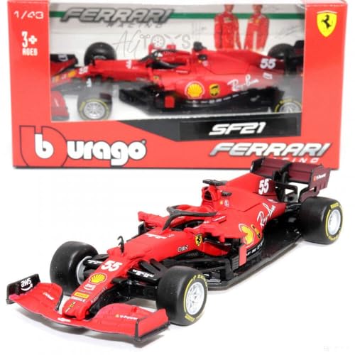 Bburago Ferrari F1 Vettel 1:43 (Sortiert Modelle),Rot von Bburago