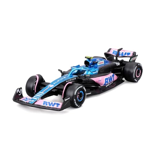 Bburago F1 RenaultAlpine A523 (2023), Gasley: Formel 1-Modellauto im Maßstab 1:43, ab 3 Jahren (18-38072G) von Bburago