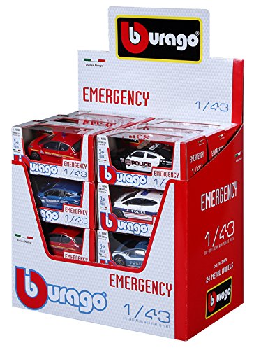 Bburago Maisto France 30074 – Miniatur-Fahrzeug – Street Fire Emergency – Maßstab 1:43 – Zufälliges Modell von Bburago