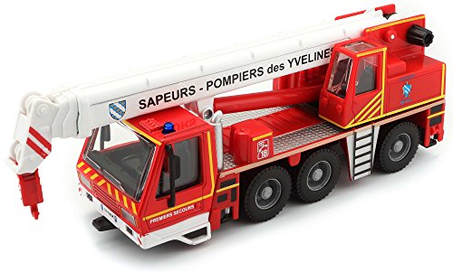 Bburago Maisto Frankreich 32010 Feuerwehrauto Crane – Maßstab 1/55, Rot von Bburago