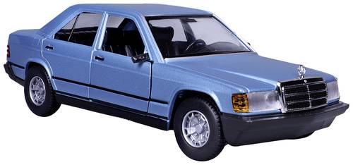 Bburago Mercedes 190E 1987, blau 1:24 Modellauto von Bburago