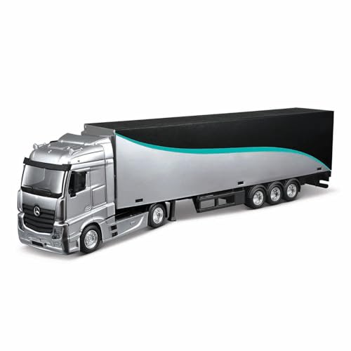 Bburago - Mercedes-AMG Semi Truck mit W15 2024#63 Russell, Diecast-Set Maßstab 1:43, Transporter mit F1-Auto, Lizenz, Alter 3+ Bburago - Mercedes-AMG Semi Truck mit W15 2024#63 Russell, Diecast-Set Maßstab 1:43, Transporter mit F1-Auto, Lizenz, Alter 3+ von Bburago
