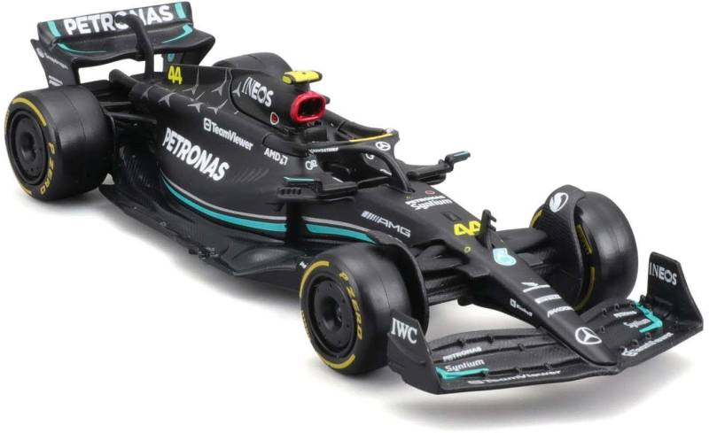 Bburago Mercedes W14 Formula 1 Rennauto Hamilton 2023 1:43 von Bburago