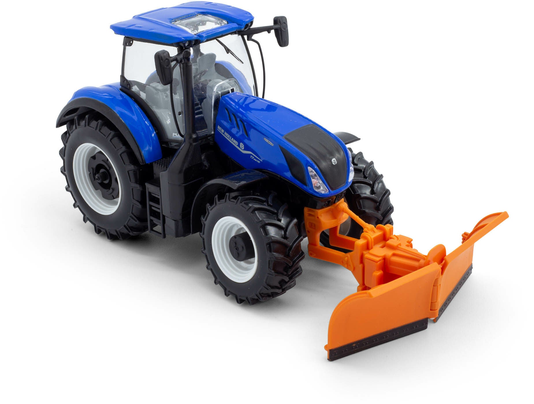 Bburago New Holland T7.315 Traktor mit Schneepflug 1:32 von Bburago